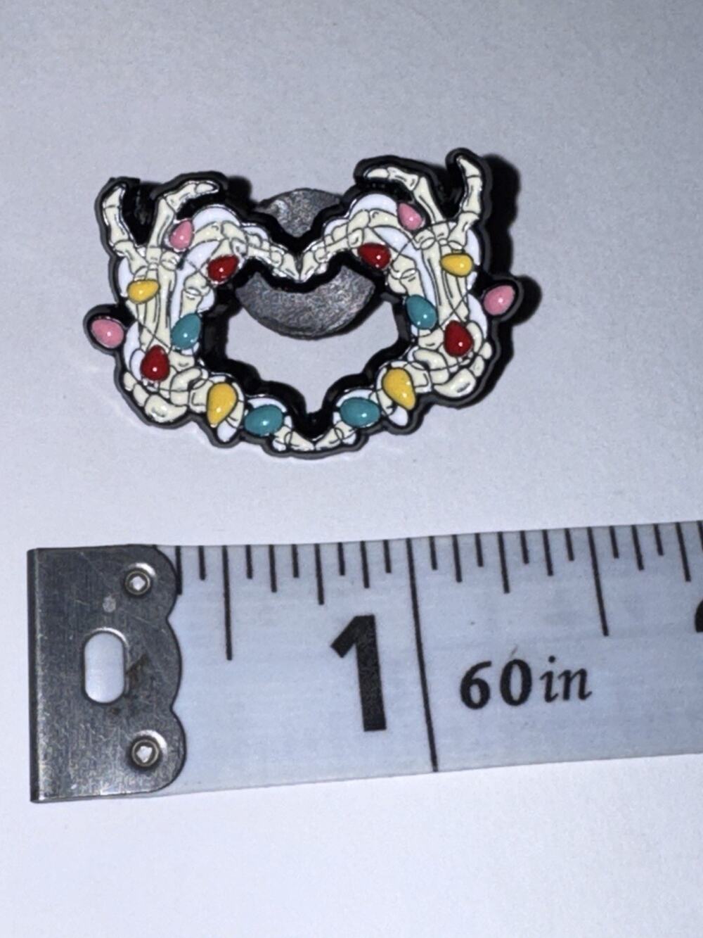 Skeleton Hands Christmas Holiday Holidays Pin Brooch